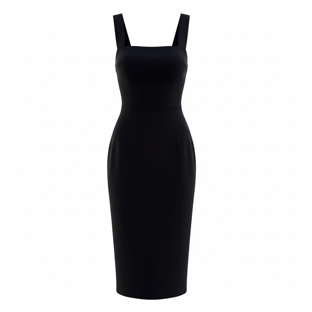 Dolce Gabbana black cocktail dress. Size 42. In good condition. 100% authentic